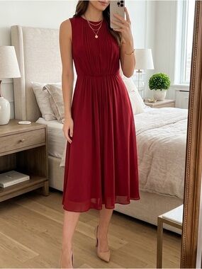 mng casual sportswear dress Mango MNG Casual Sportswear Purple Sleeveless Ruffle Hem Dress Womens Size Small